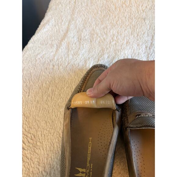 Moreschi Made in Italy Perforated Leather Loafers Men’s 8.5 Apron Toe Slip-On main image 6